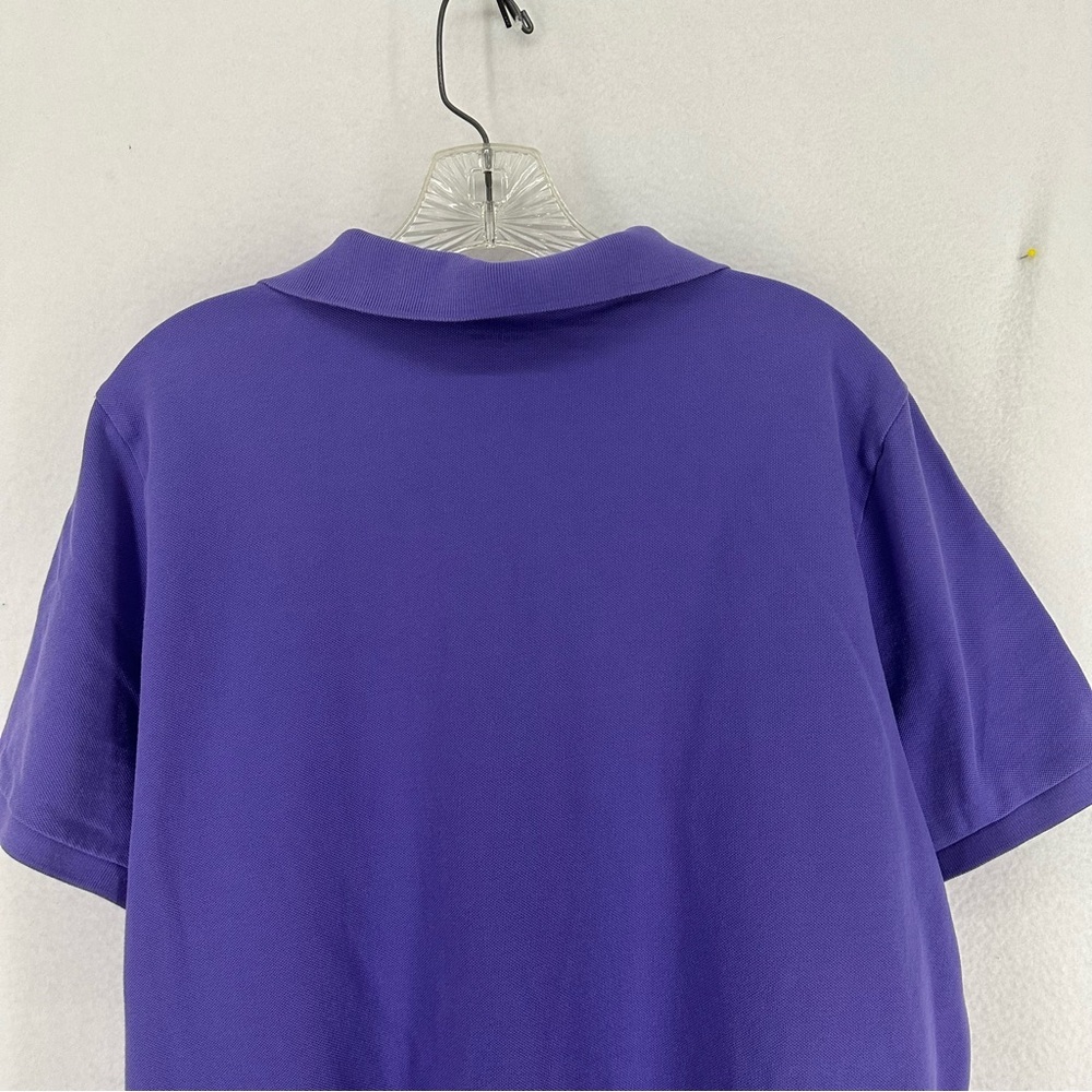 Lands End Short‎ Sleeve Polo Shirt Mens 1X Purple - Picture 7 of 8